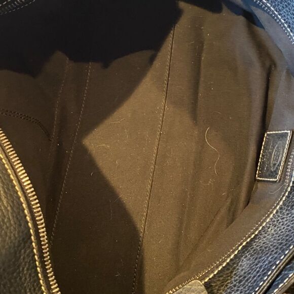 Vintage Tod’s Black Pebbled Leather Baquette Bag New - Picture 7 of 15